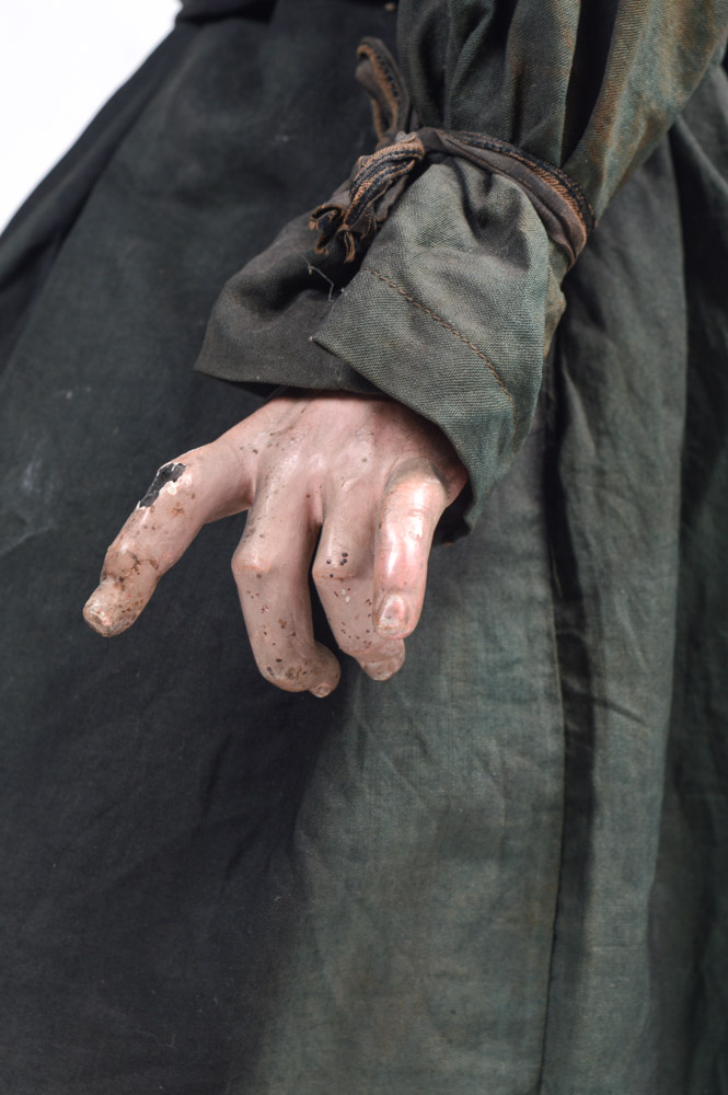 Fine 19th Century Santos of San Jacinto, in a Neo-Gothic Case