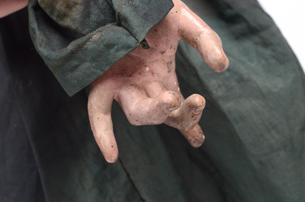 Fine 19th Century Santos of San Jacinto, in a Neo-Gothic Case