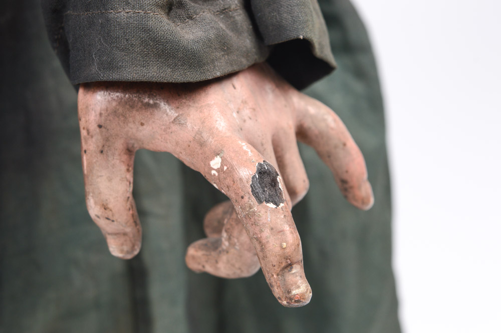 Fine 19th Century Santos of San Jacinto, in a Neo-Gothic Case