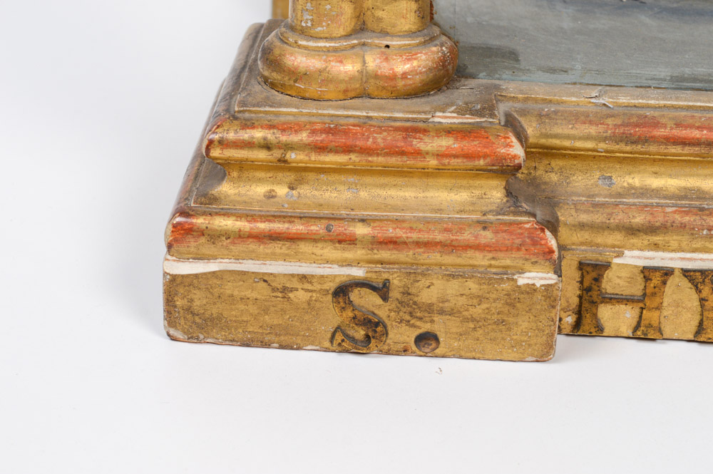 Fine 19th Century Santos of San Jacinto, in a Neo-Gothic Case