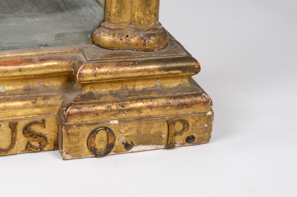 Fine 19th Century Santos of San Jacinto, in a Neo-Gothic Case