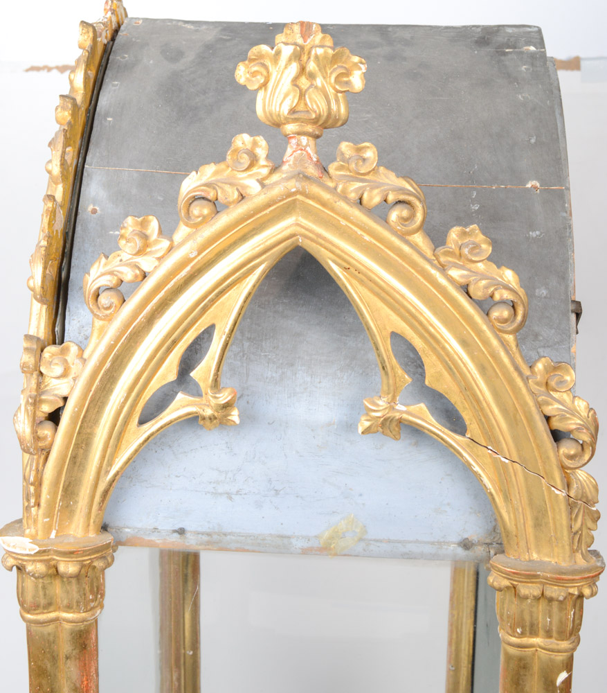 Fine 19th Century Santos of San Jacinto, in a Neo-Gothic Case