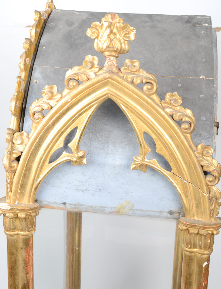 Fine 19th Century Santos of San Jacinto, in a Neo-Gothic Case