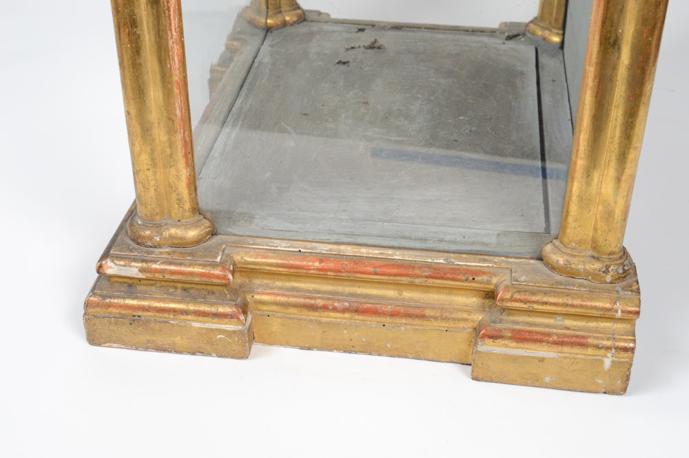 Fine 19th Century Santos of San Jacinto, in a Neo-Gothic Case