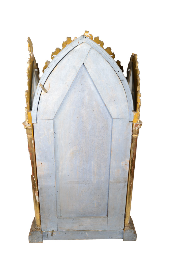 Fine 19th Century Santos of San Jacinto, in a Neo-Gothic Case