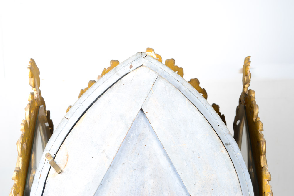 Fine 19th Century Santos of San Jacinto, in a Neo-Gothic Case