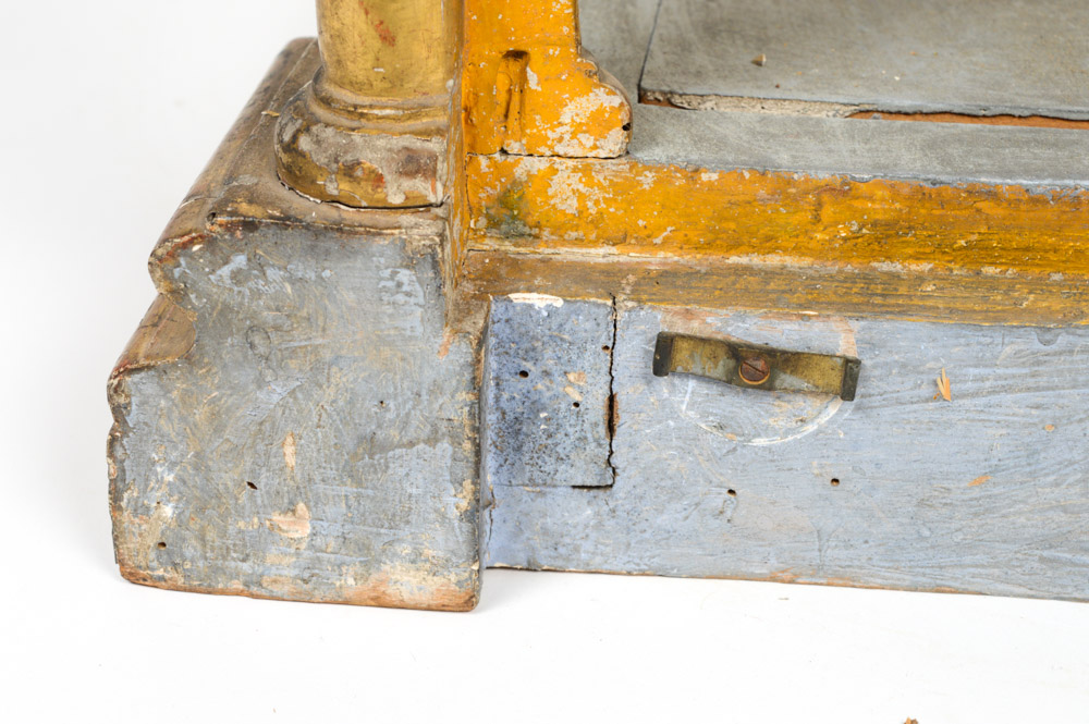 Fine 19th Century Santos of San Jacinto, in a Neo-Gothic Case