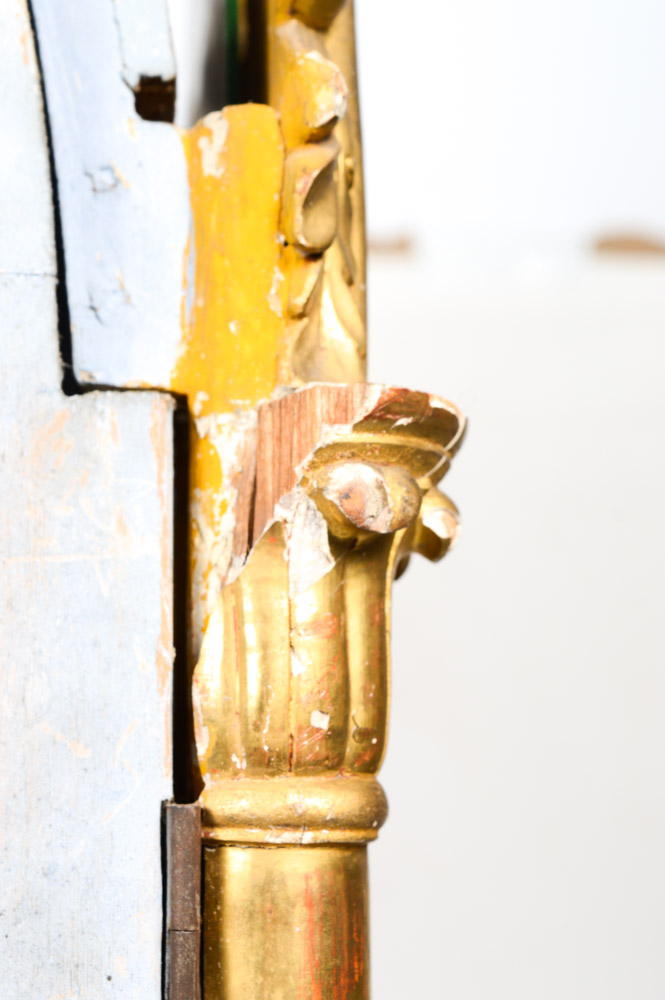 Fine 19th Century Santos of San Jacinto, in a Neo-Gothic Case