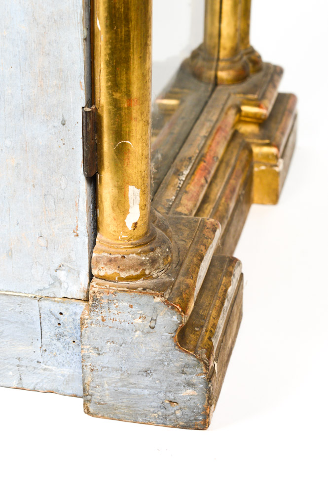 Fine 19th Century Santos of San Jacinto, in a Neo-Gothic Case