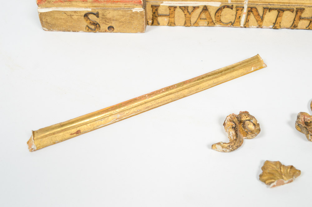 Fine 19th Century Santos of San Jacinto, in a Neo-Gothic Case