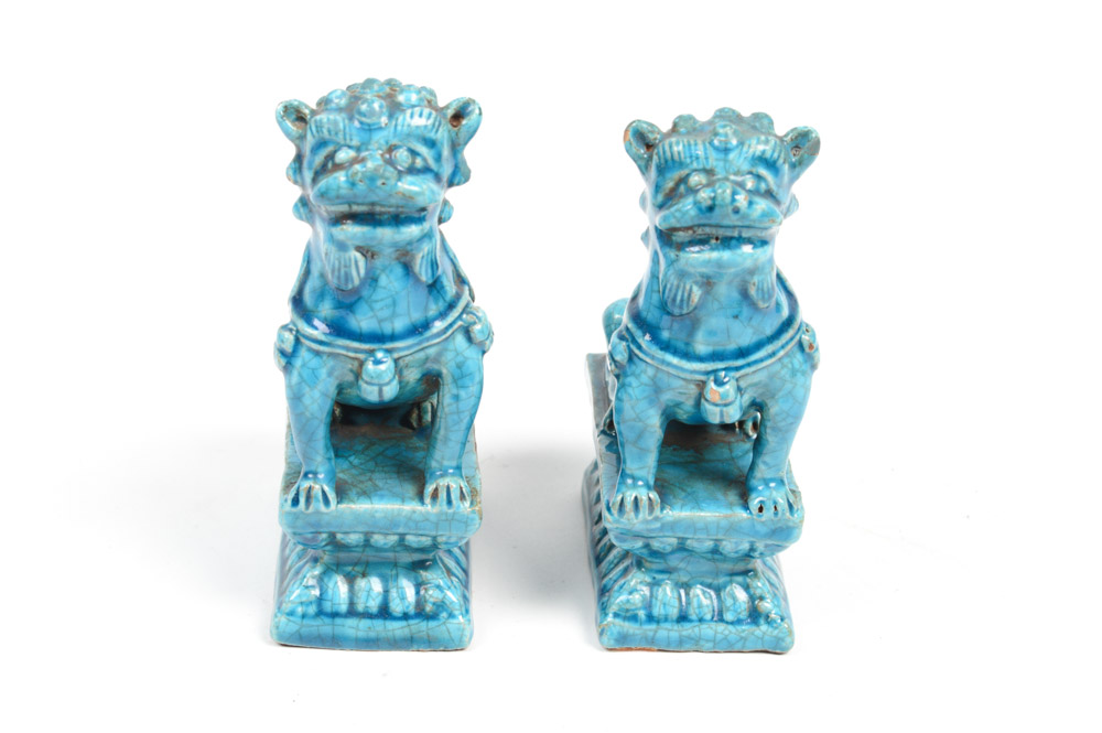 Chinese 19th Century Guardian Lion Figures