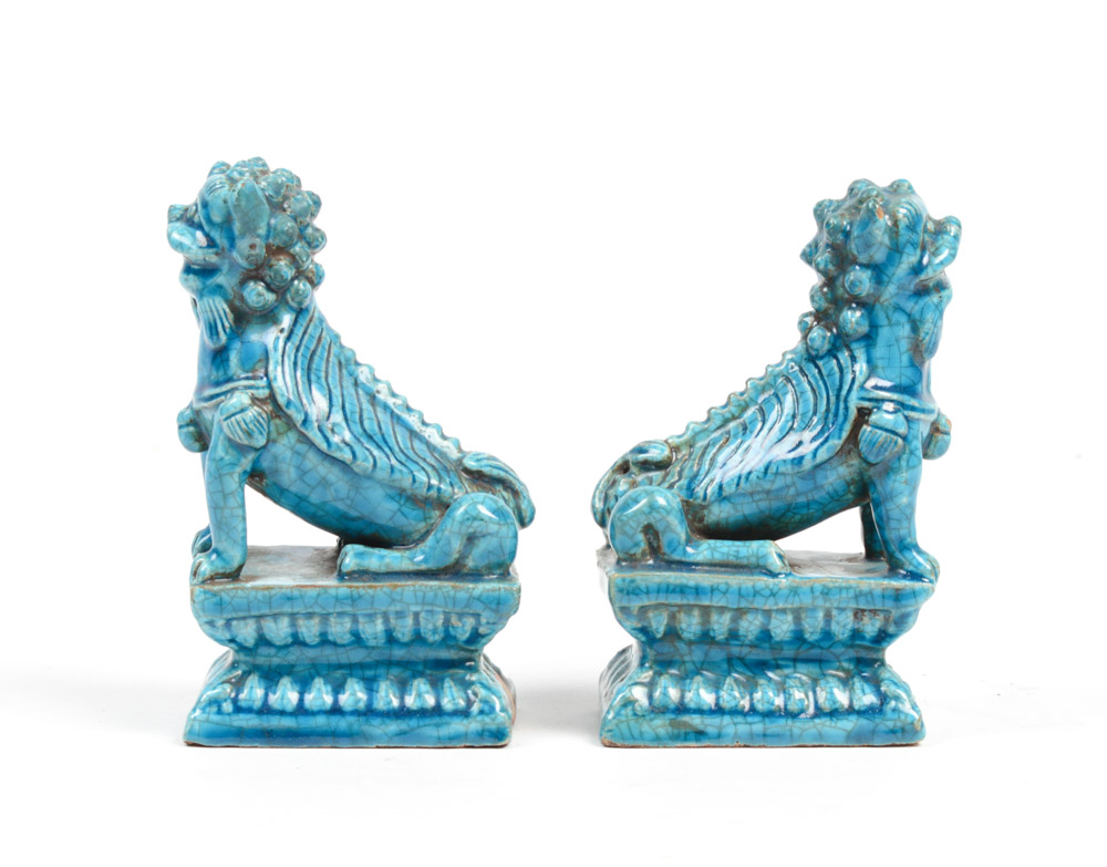 Chinese 19th Century Guardian Lion Figures