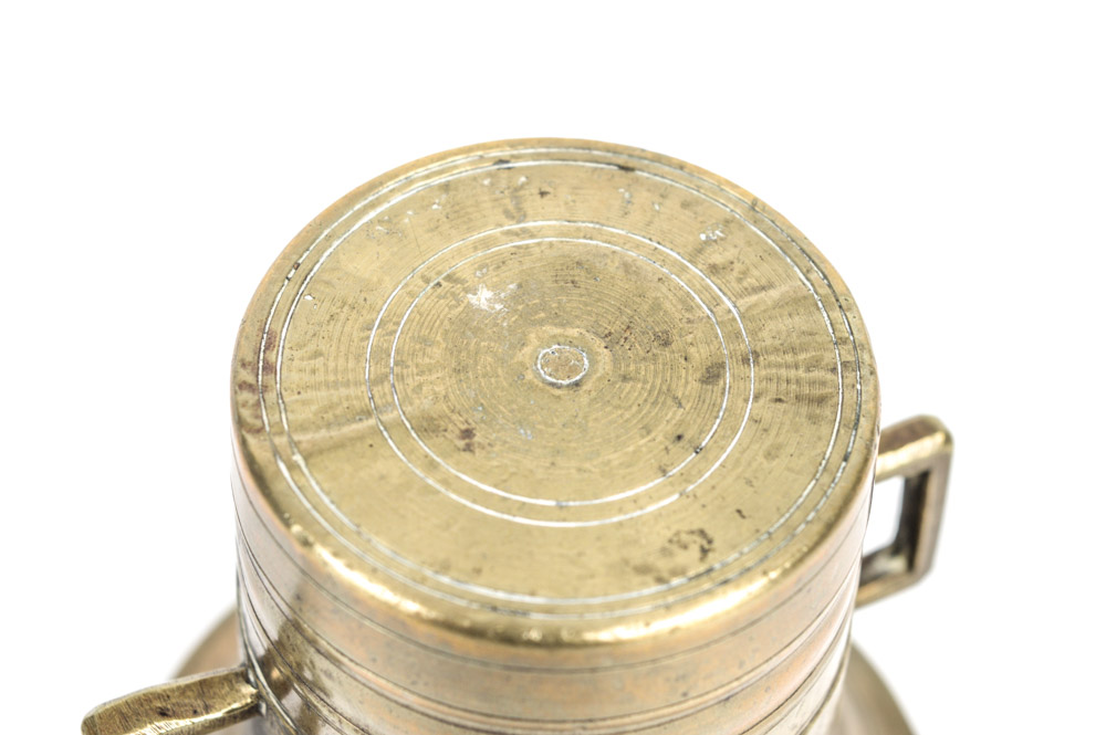 Antique Brass Mortar and Pestle