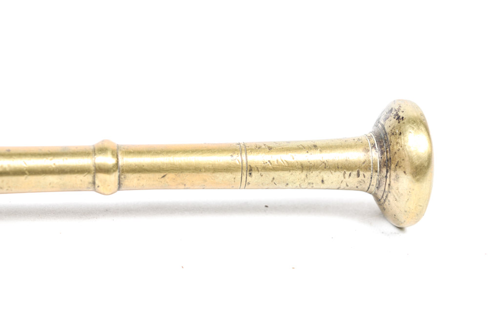 Antique Brass Mortar and Pestle