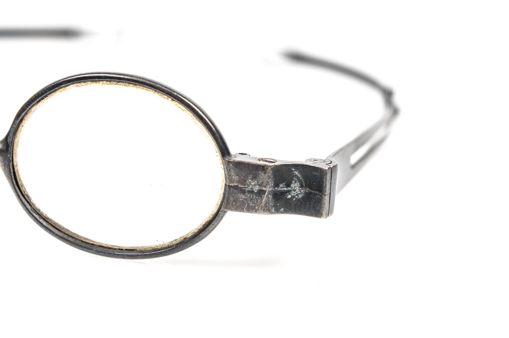 Antique James Peters Coin Silver Eyeglasses