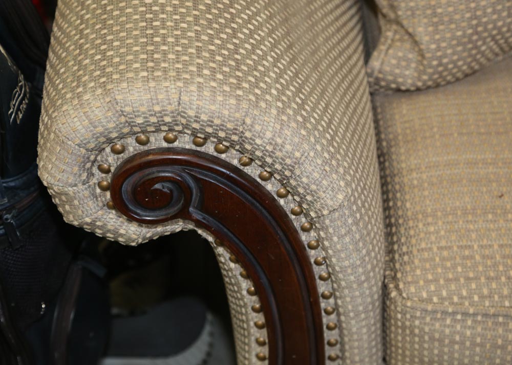 Upholstered Chair and a Half