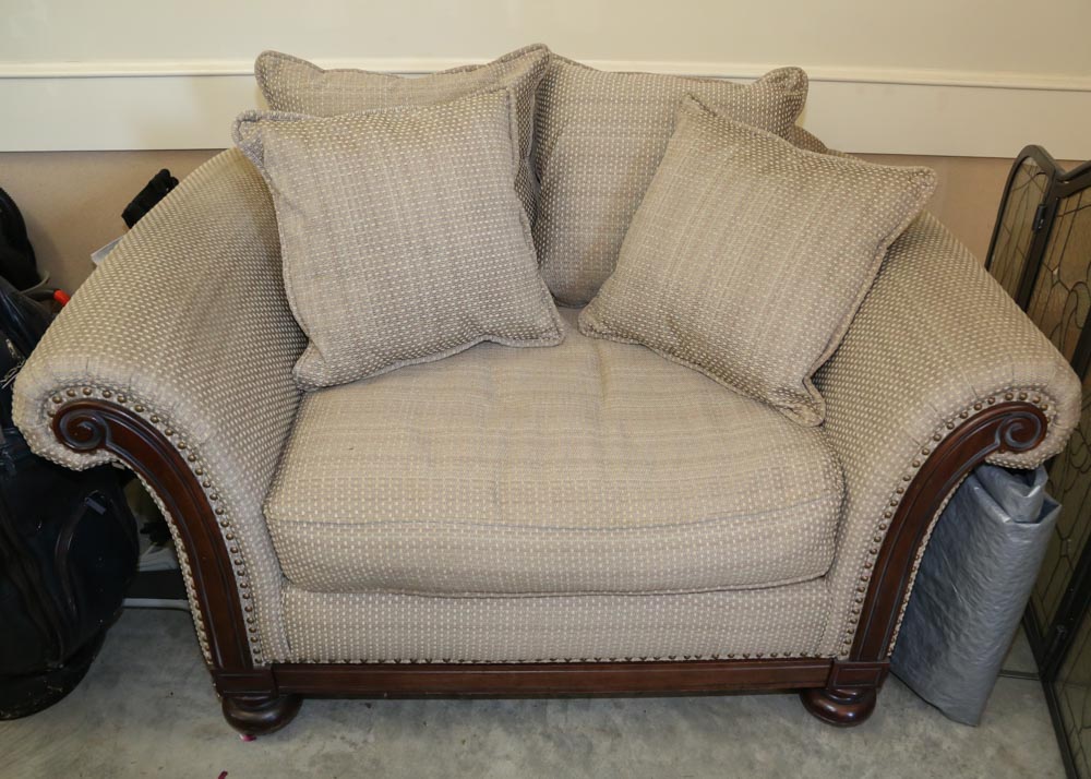 Upholstered Chair and a Half