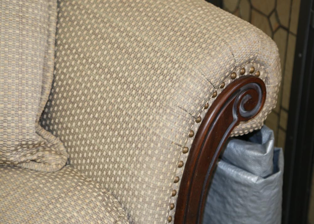 Upholstered Chair and a Half