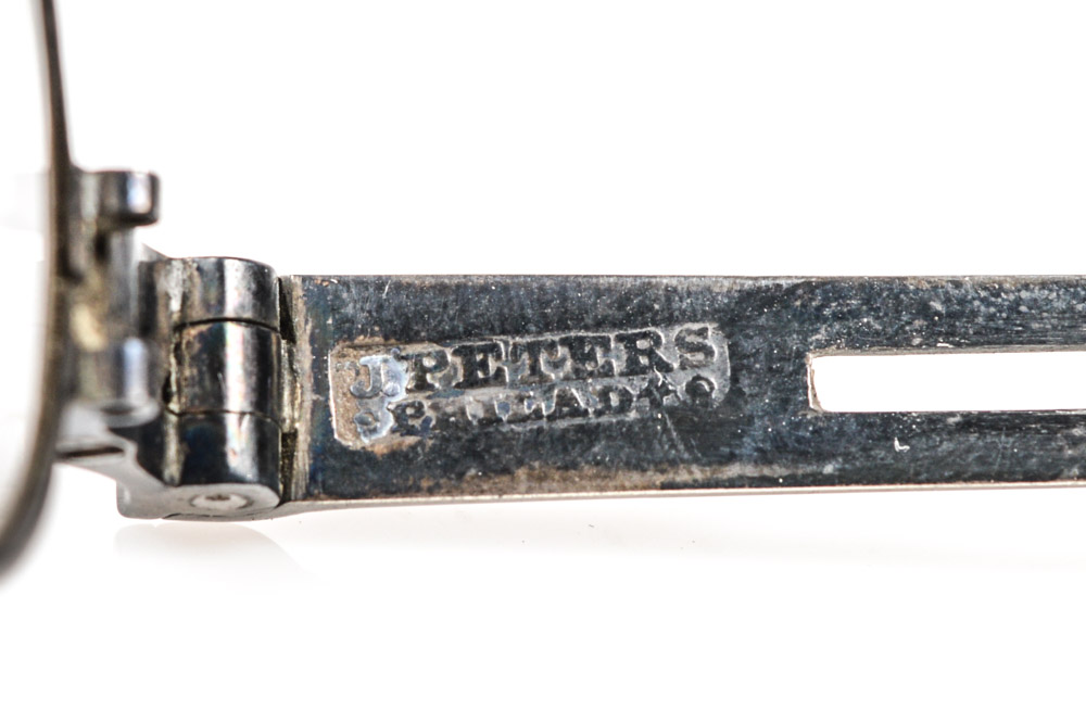 Antique James Peters Coin Silver Eyeglasses