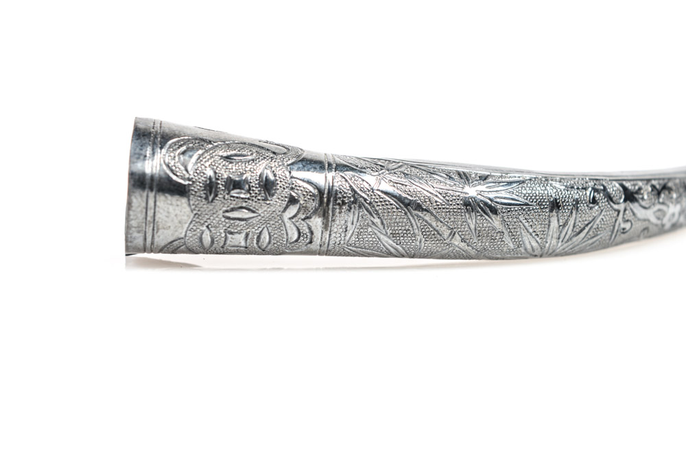 Late Qing Dynasty Sterling Silver Fingernail Guard