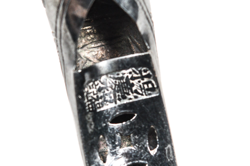 Late Qing Dynasty Sterling Silver Fingernail Guard