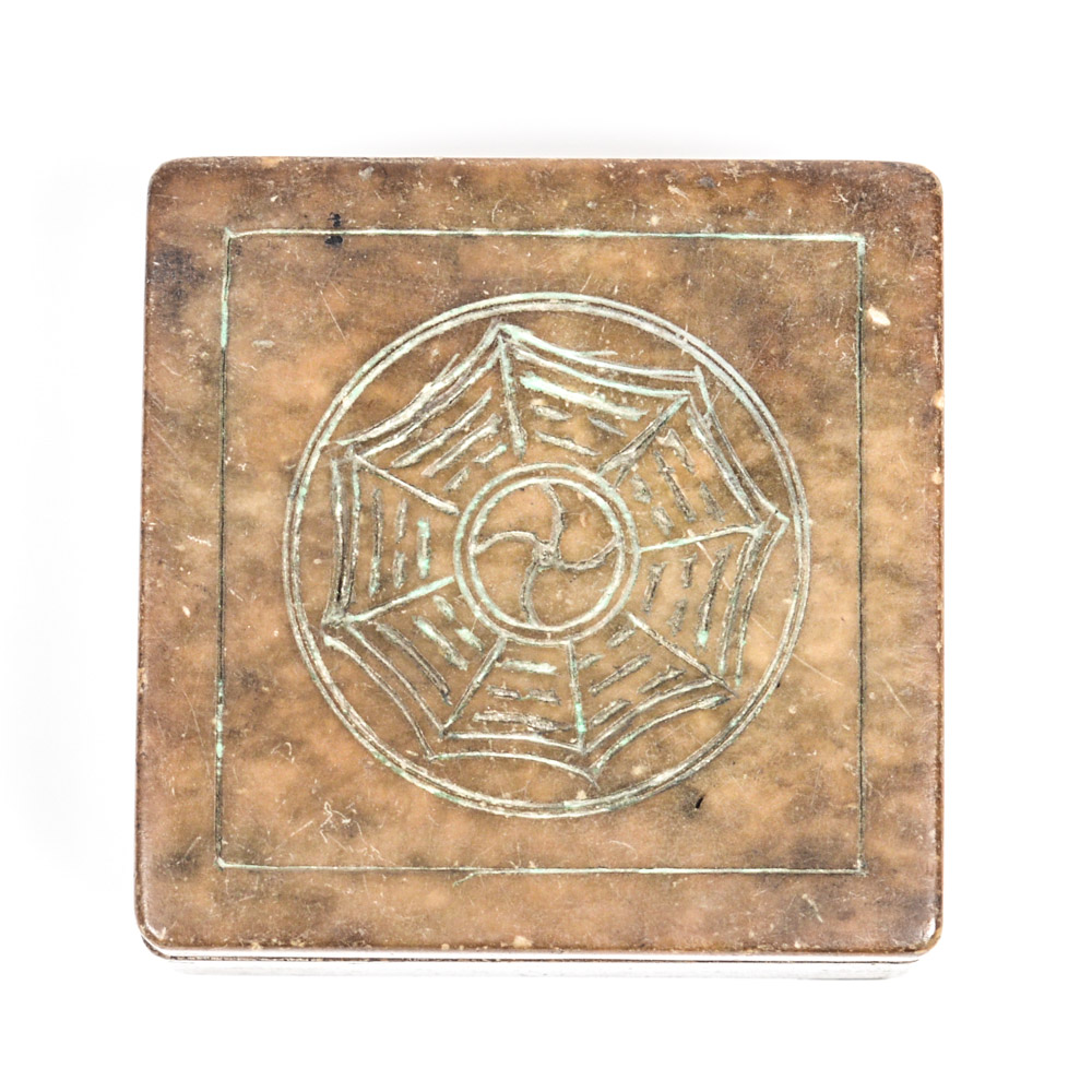 Antique Chinese Carved Agate Box