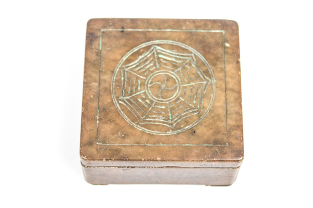Antique Chinese Carved Agate Box