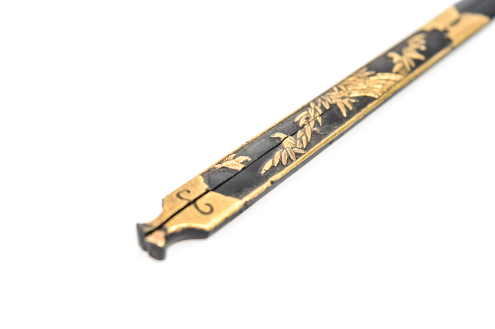 Antique Japanese Metal Wari-Kogai Sword Accessory