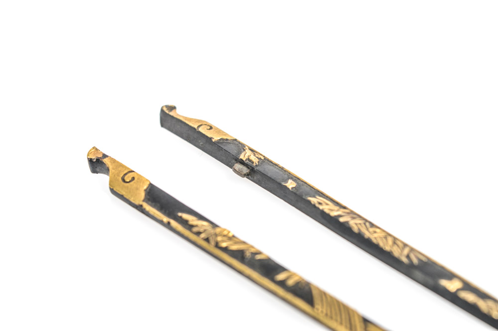 Antique Japanese Metal Wari-Kogai Sword Accessory