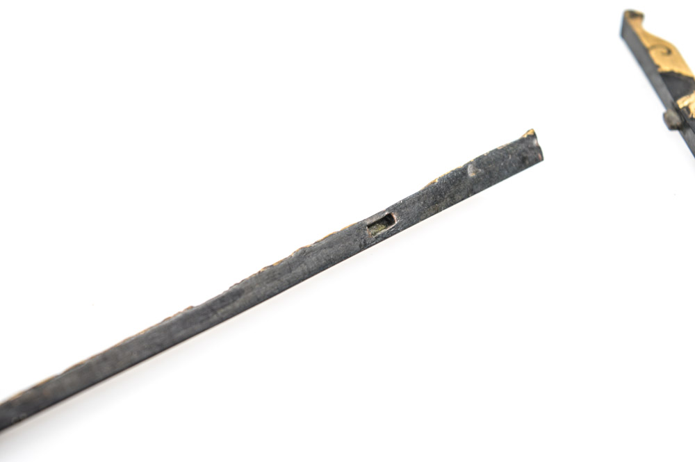 Antique Japanese Metal Wari-Kogai Sword Accessory