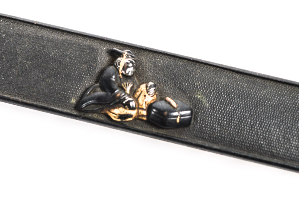 Antique Japanese Metal Kogai Hair Arranger Sword Accessory