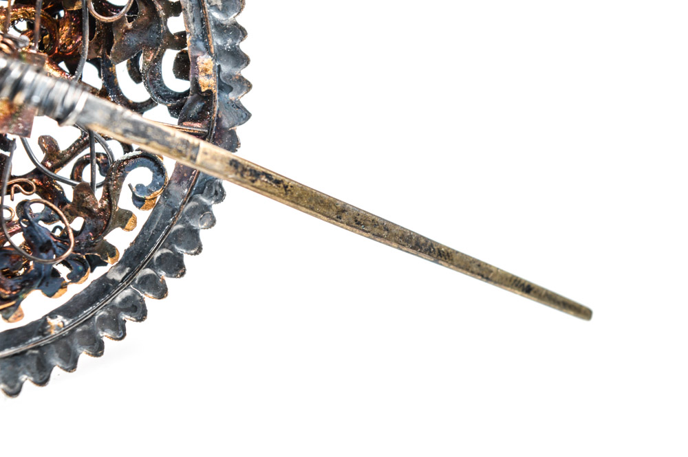 Late Qing Dynasty Kingfisher Feather Hair Ornament