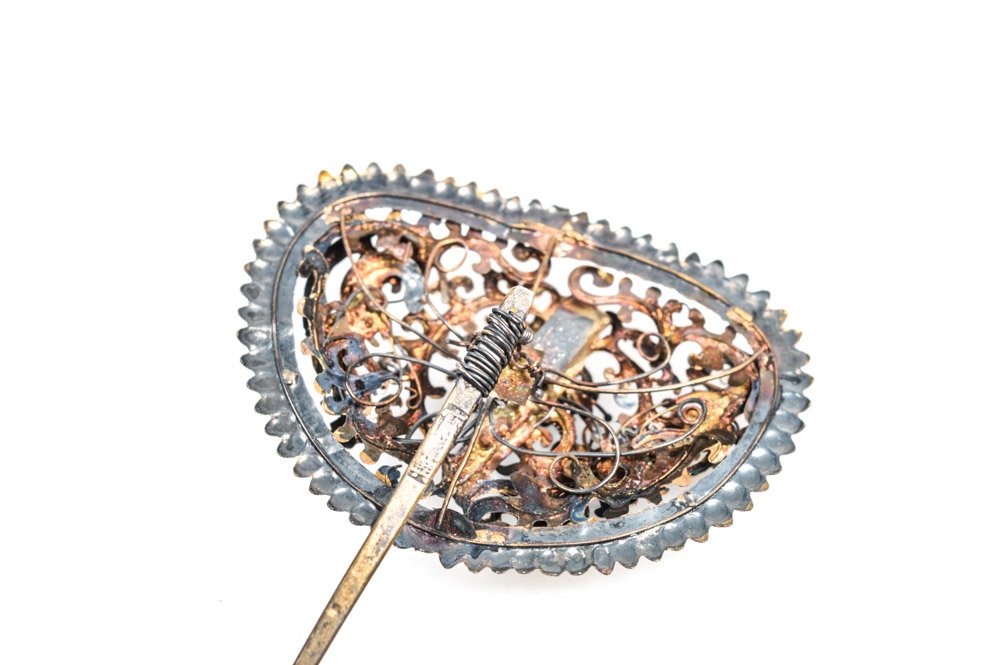 Late Qing Dynasty Kingfisher Feather Hair Ornament