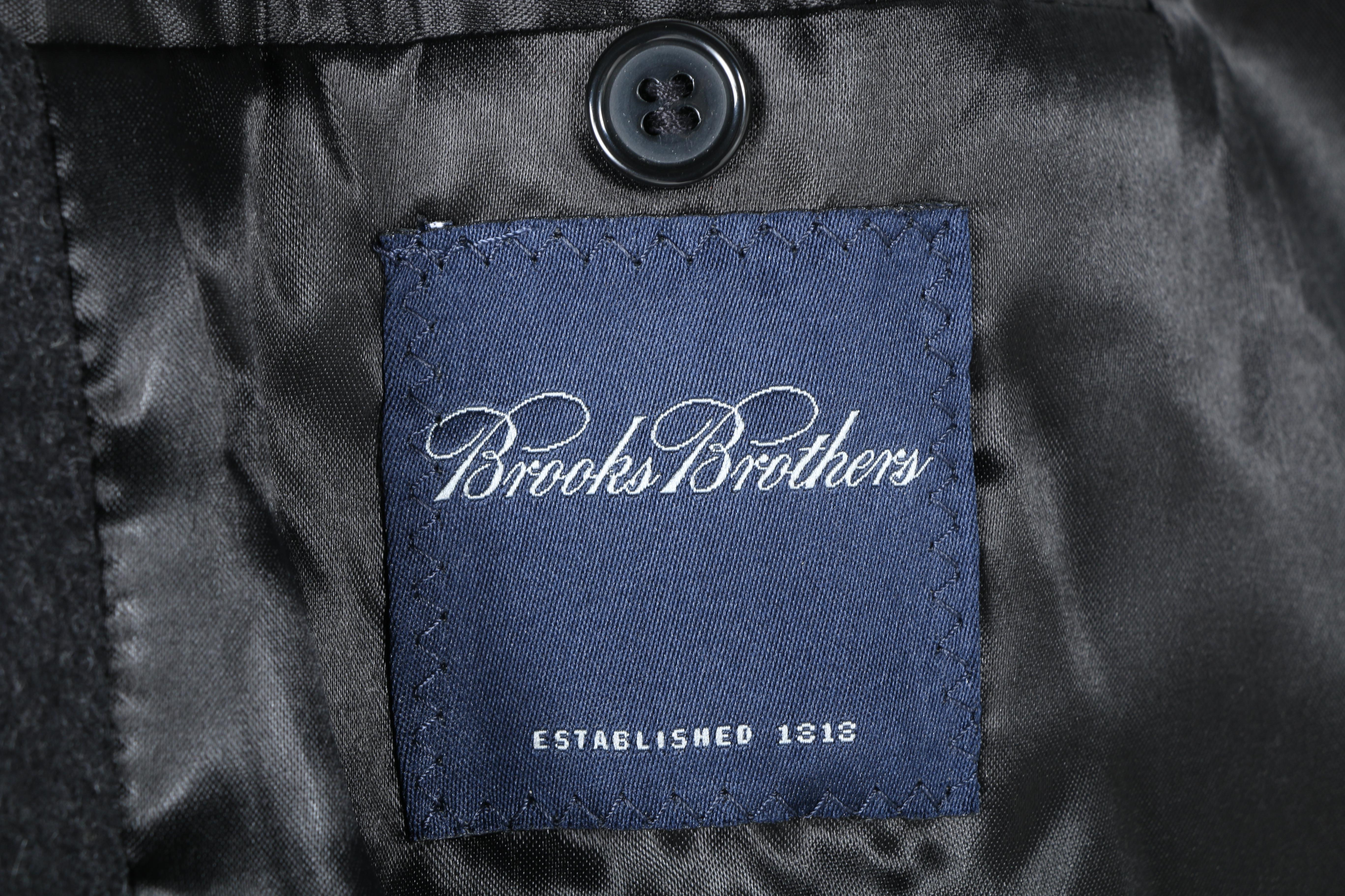 Men's Brooks Brothers Wool Coat and 346 Scarf