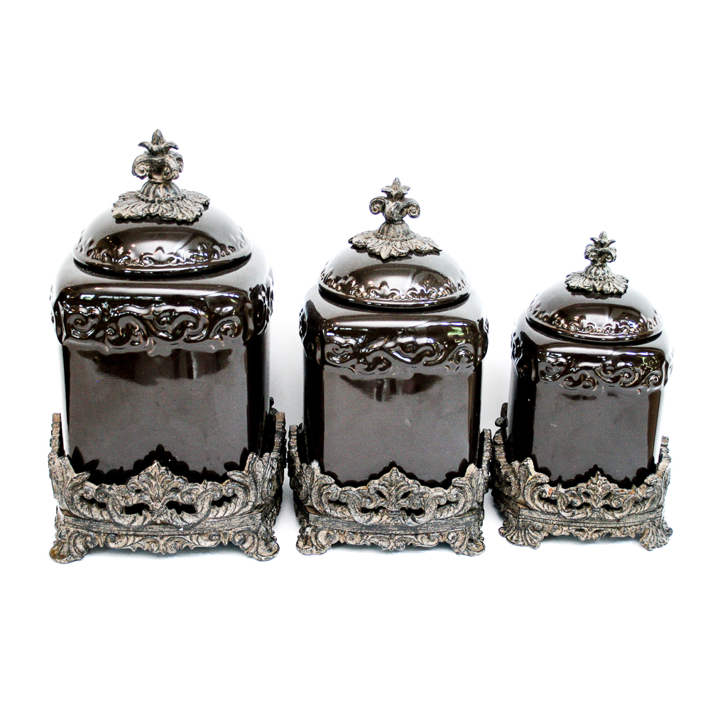 Tuscan "Old World" Drake Design Canisters