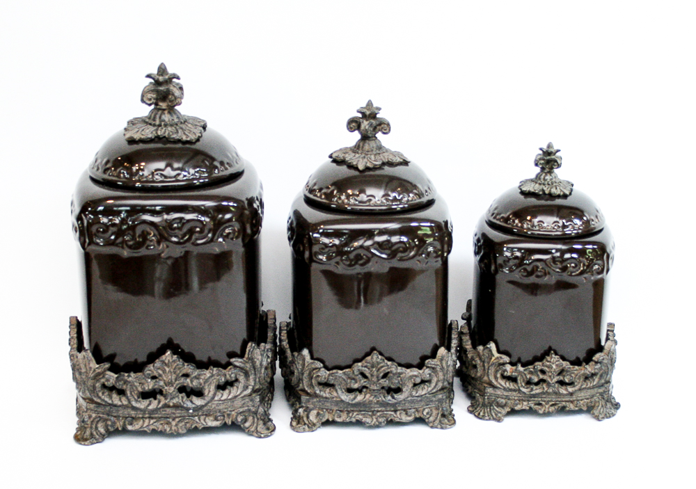 Tuscan "Old World" Drake Design Canisters