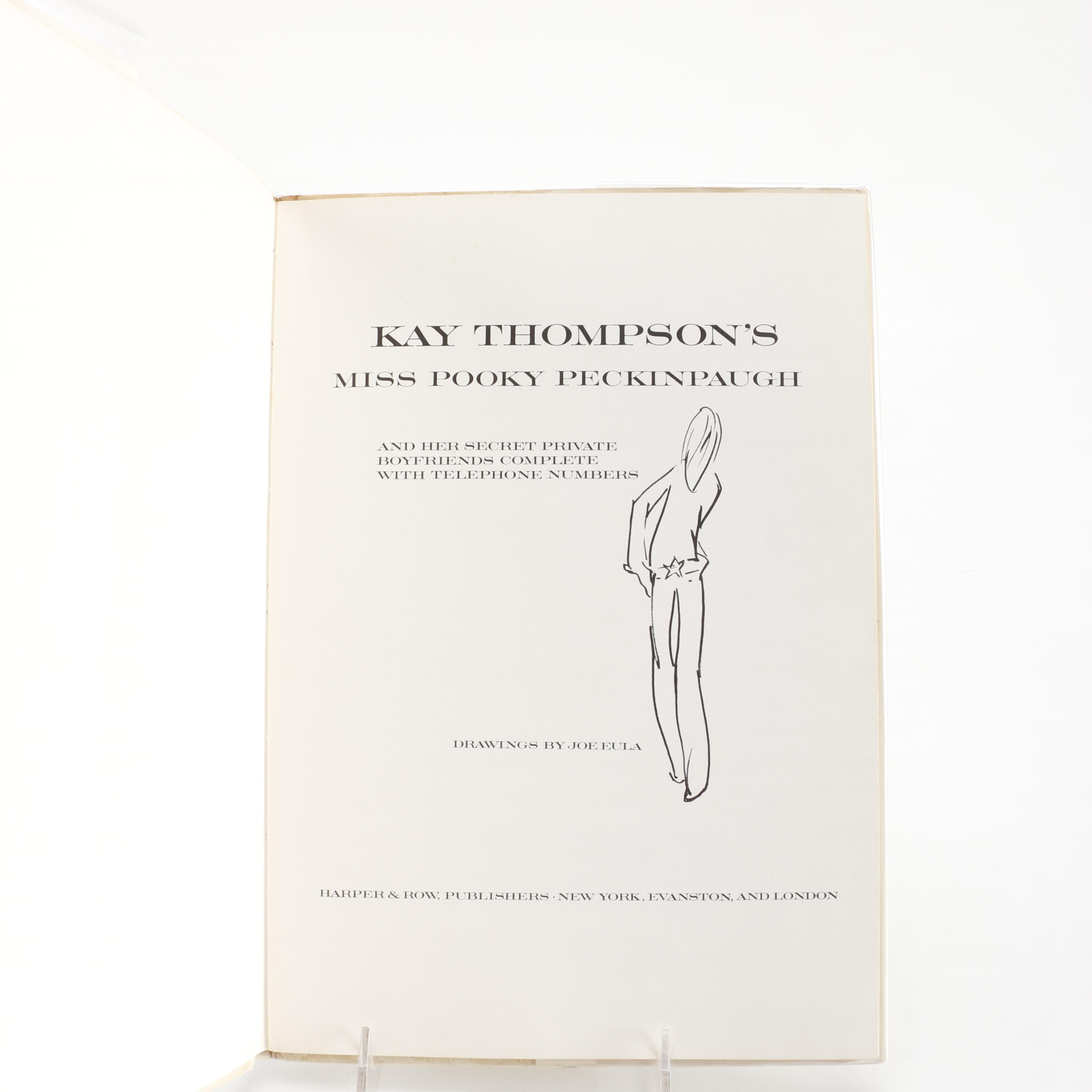 1970 First Edition "Miss Pooky Peckinpaugh" by Kay Thompson