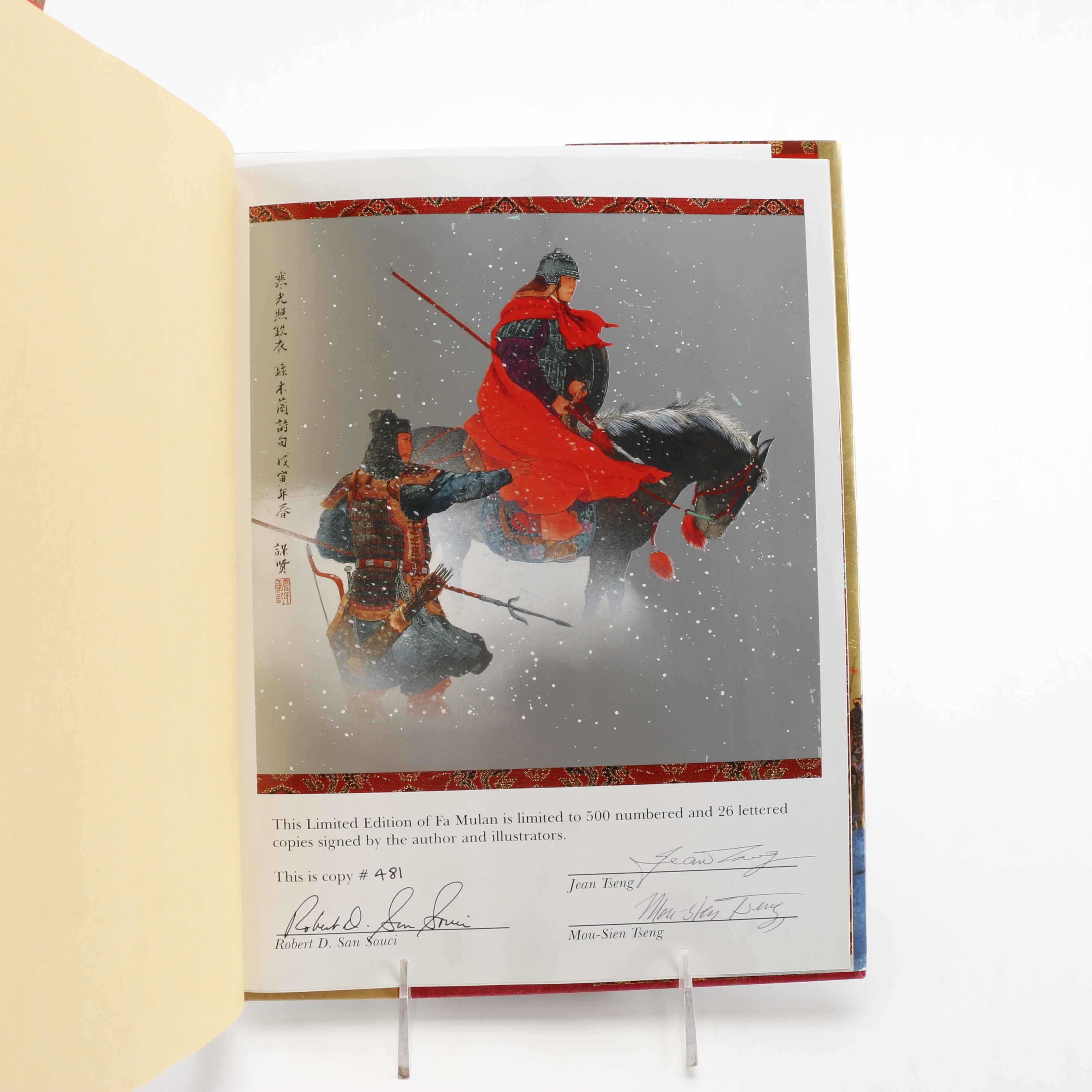 1998 Signed Limited Edition "Fa Mulan" by Robert D. San Souci