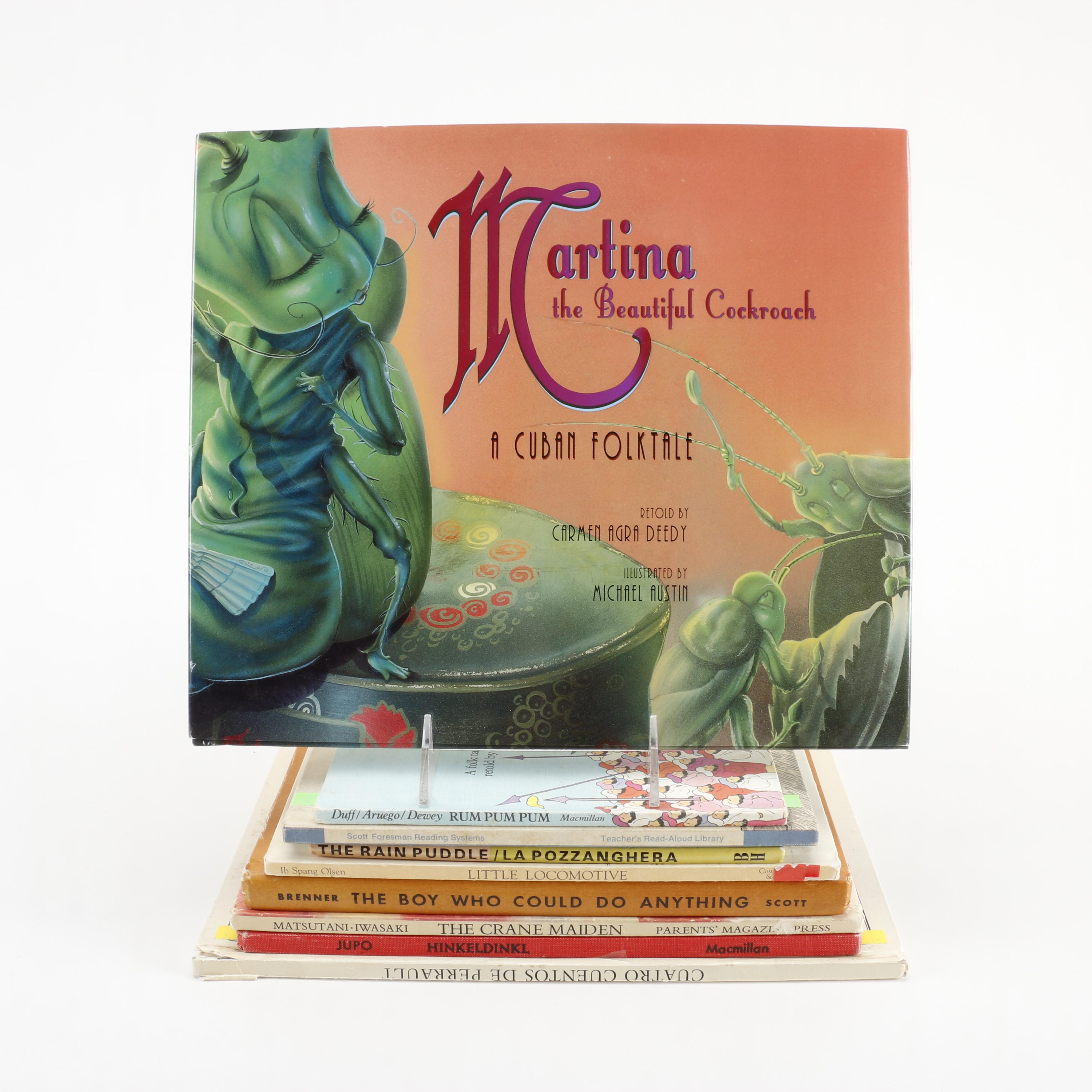 Collection of Children's Folk Tales Including Singed Copy of "Martina the Beautiful Cockroach"