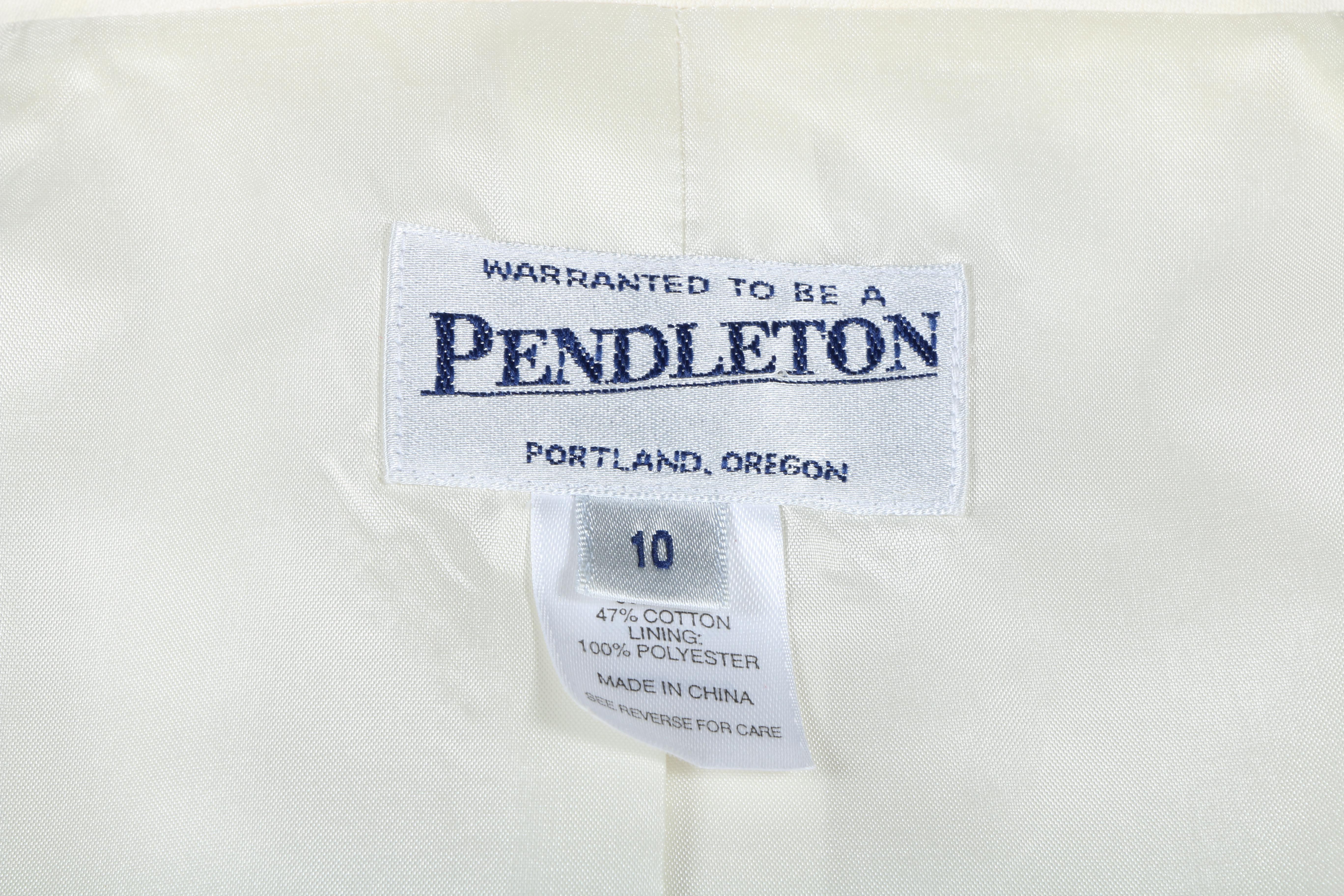 Women's Pendleton Jacket and Vintage Golden Bee Housecoat