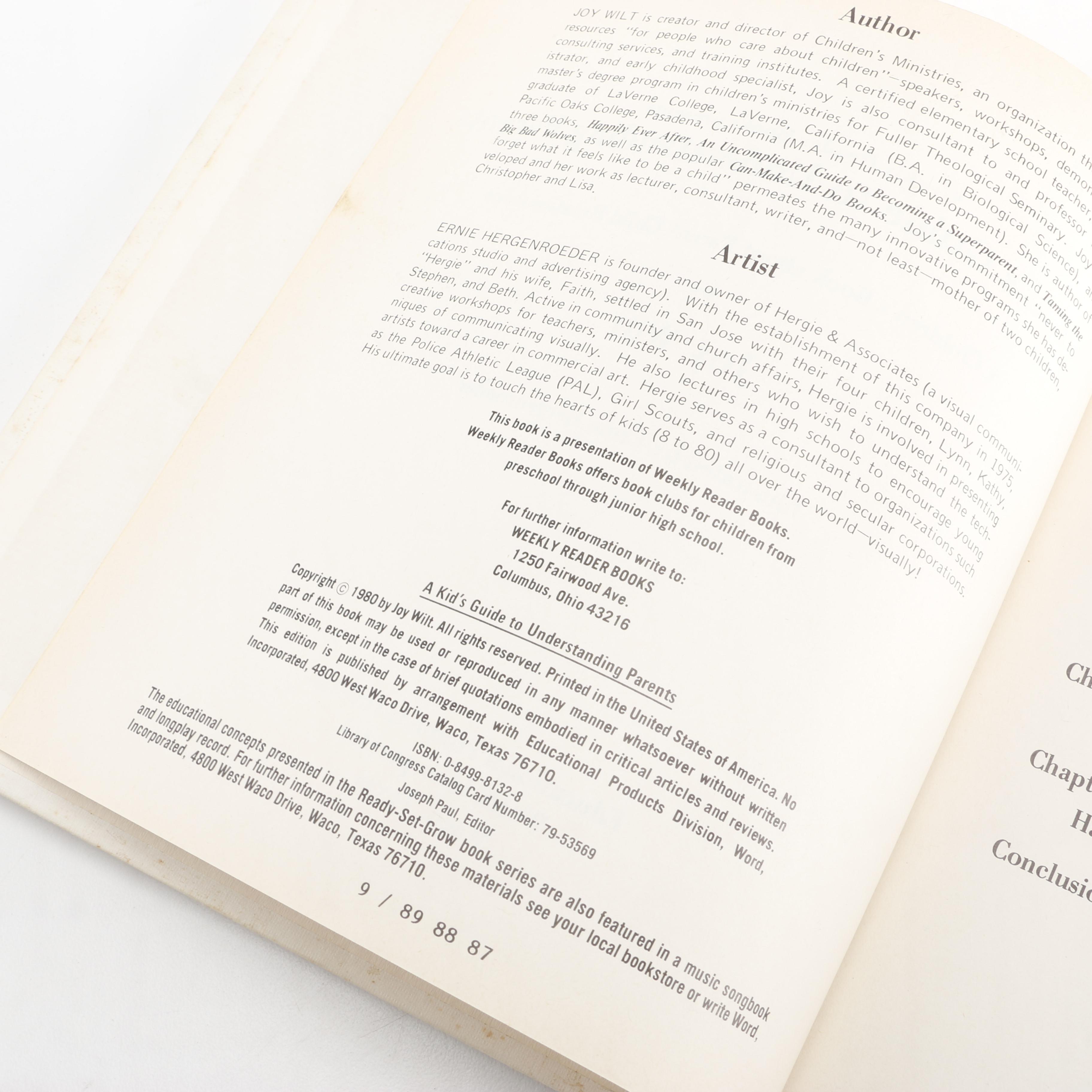 1980s "Ready-Set-Grow" Educational Children's Books by Joy Wilt