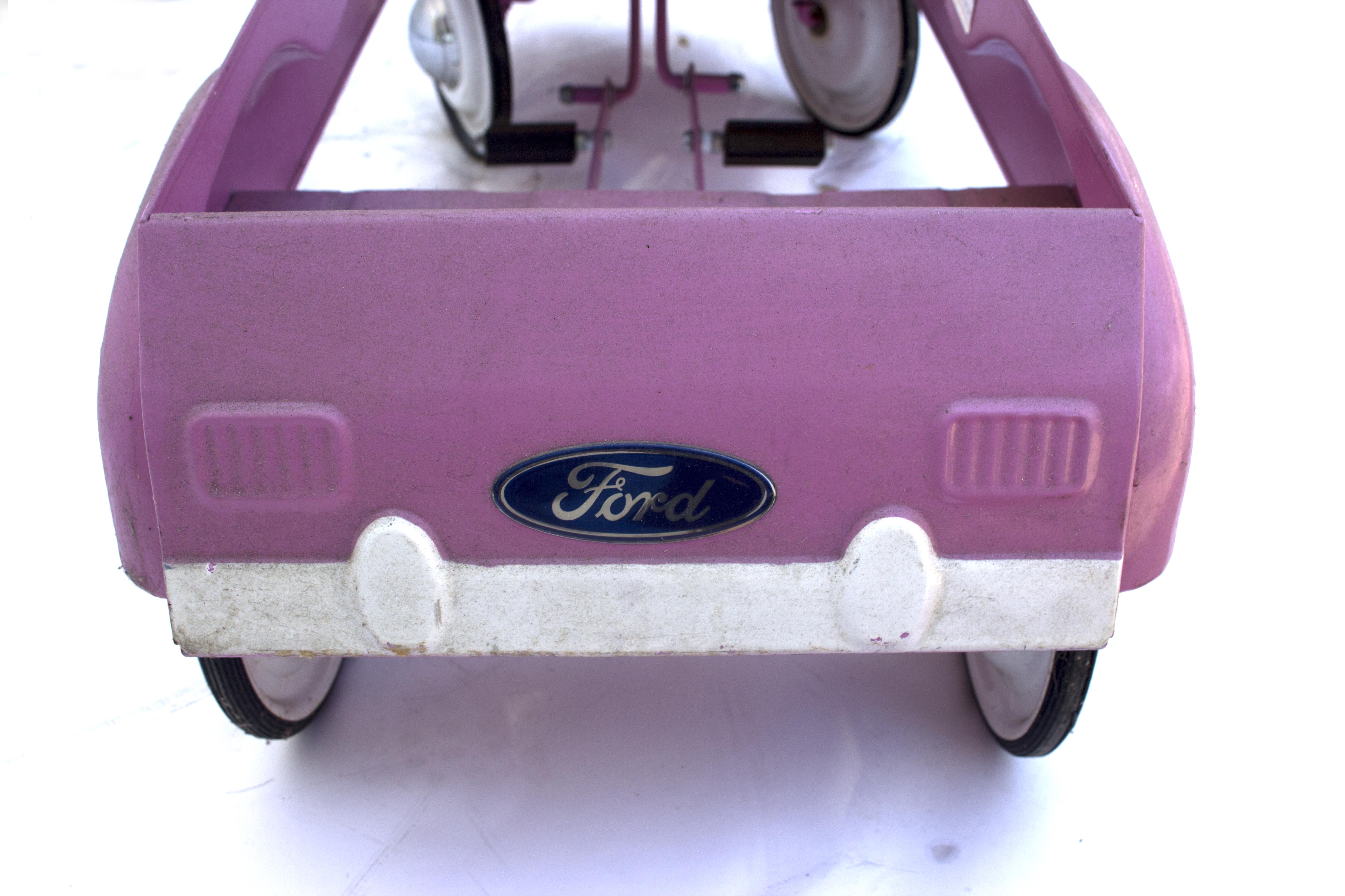 Pink InStep Ford Vintage Reproduction Pedal Car