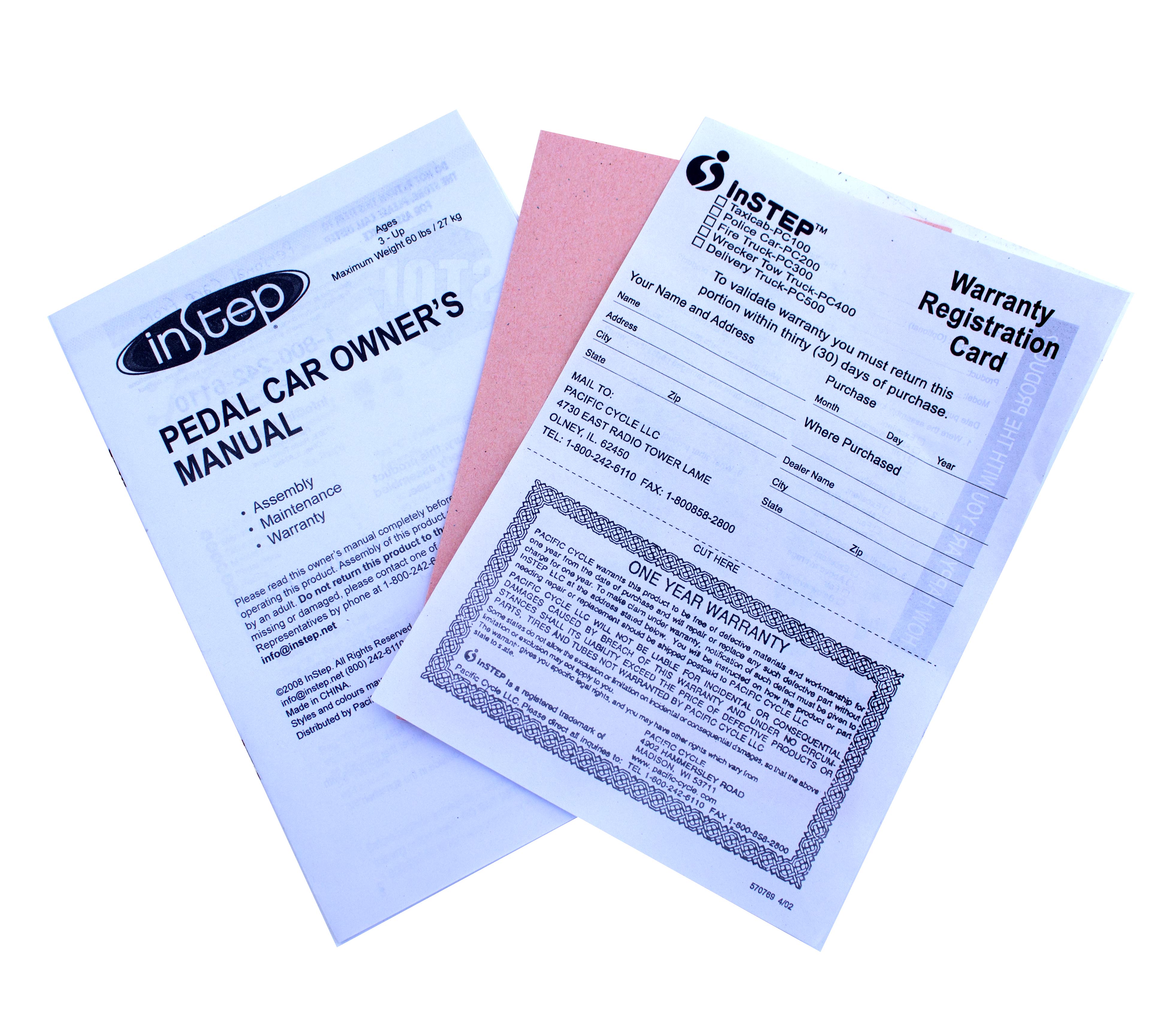 Pink InStep Ford Vintage Reproduction Pedal Car