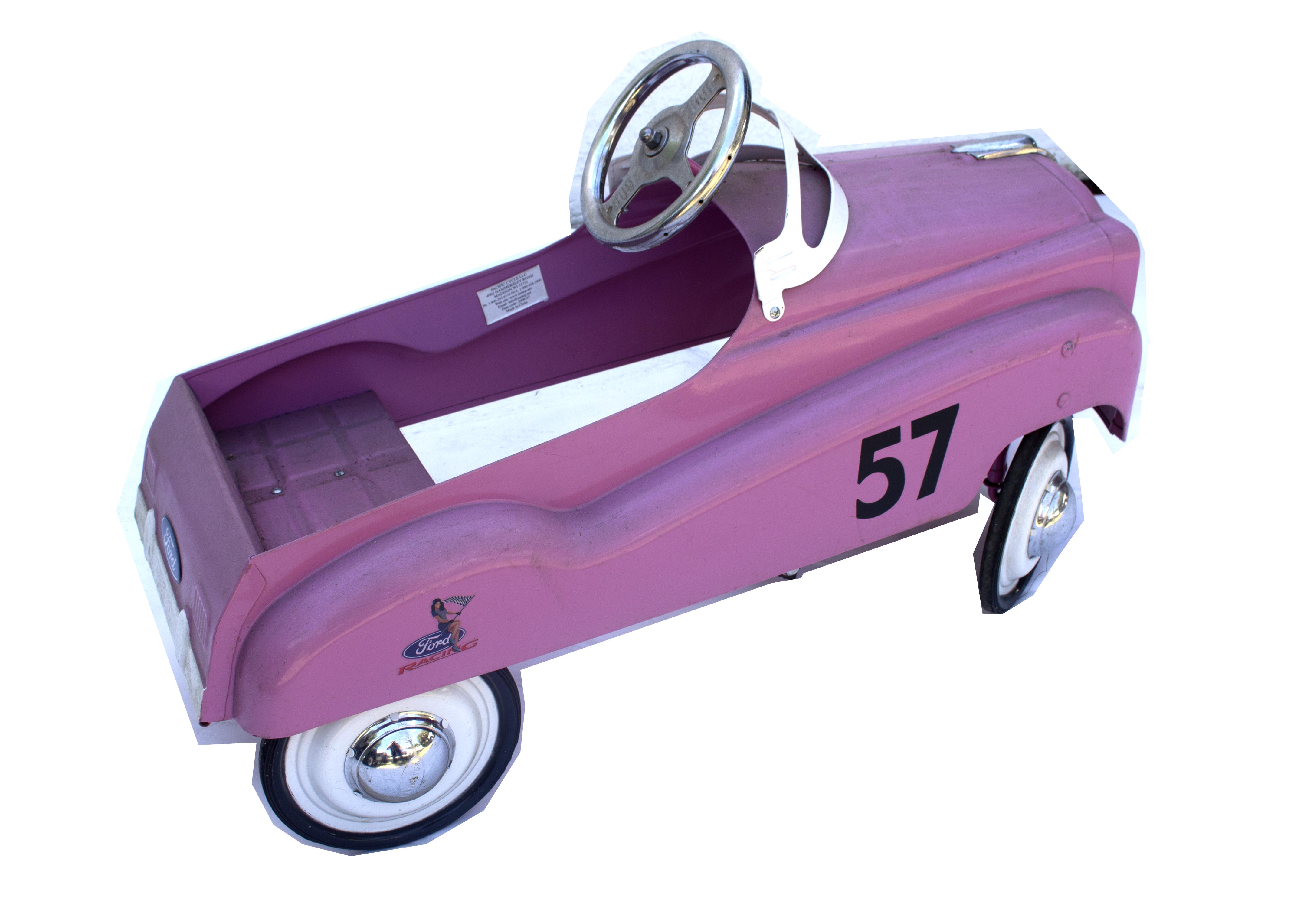 Pink InStep Ford Vintage Reproduction Pedal Car