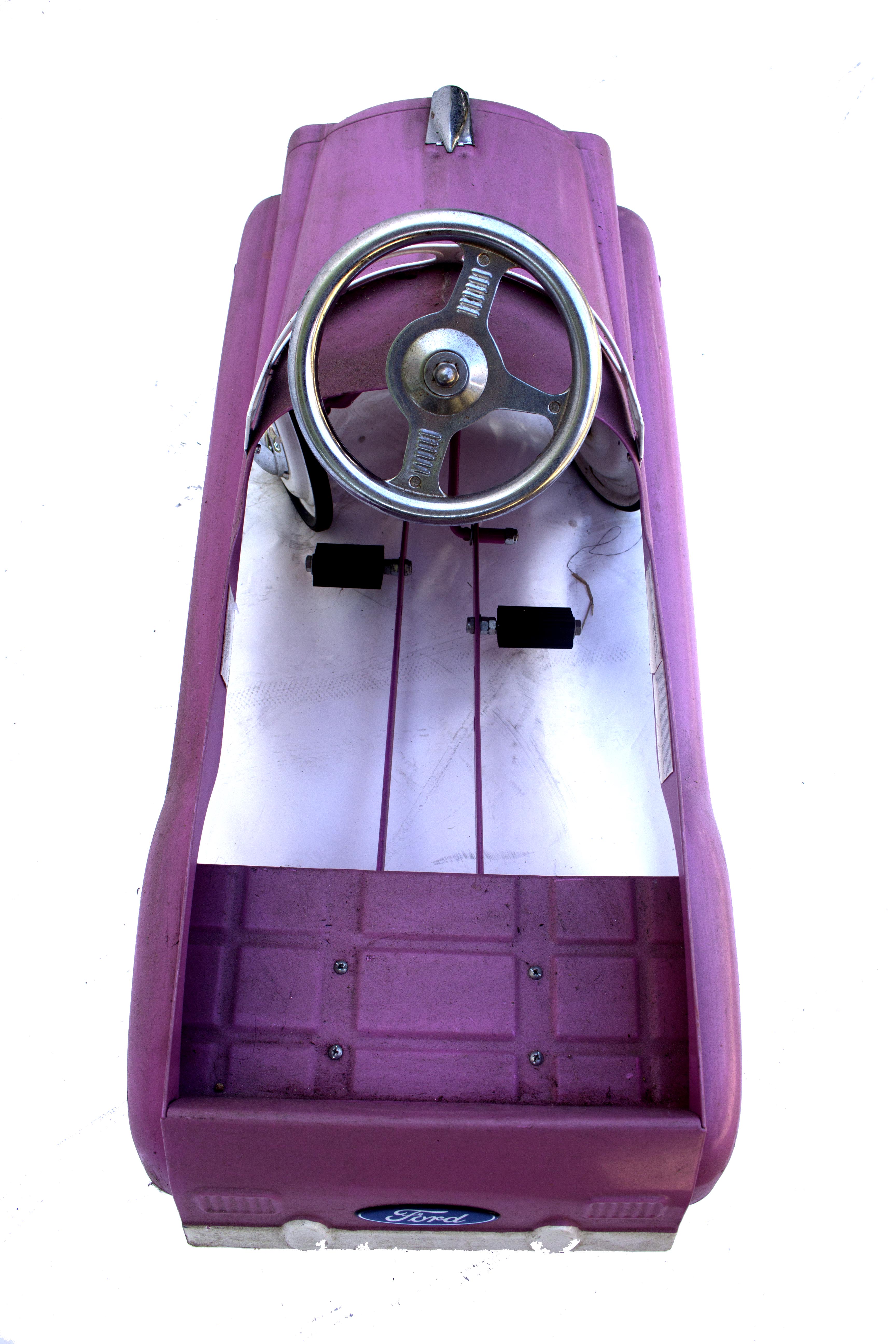 Pink InStep Ford Vintage Reproduction Pedal Car