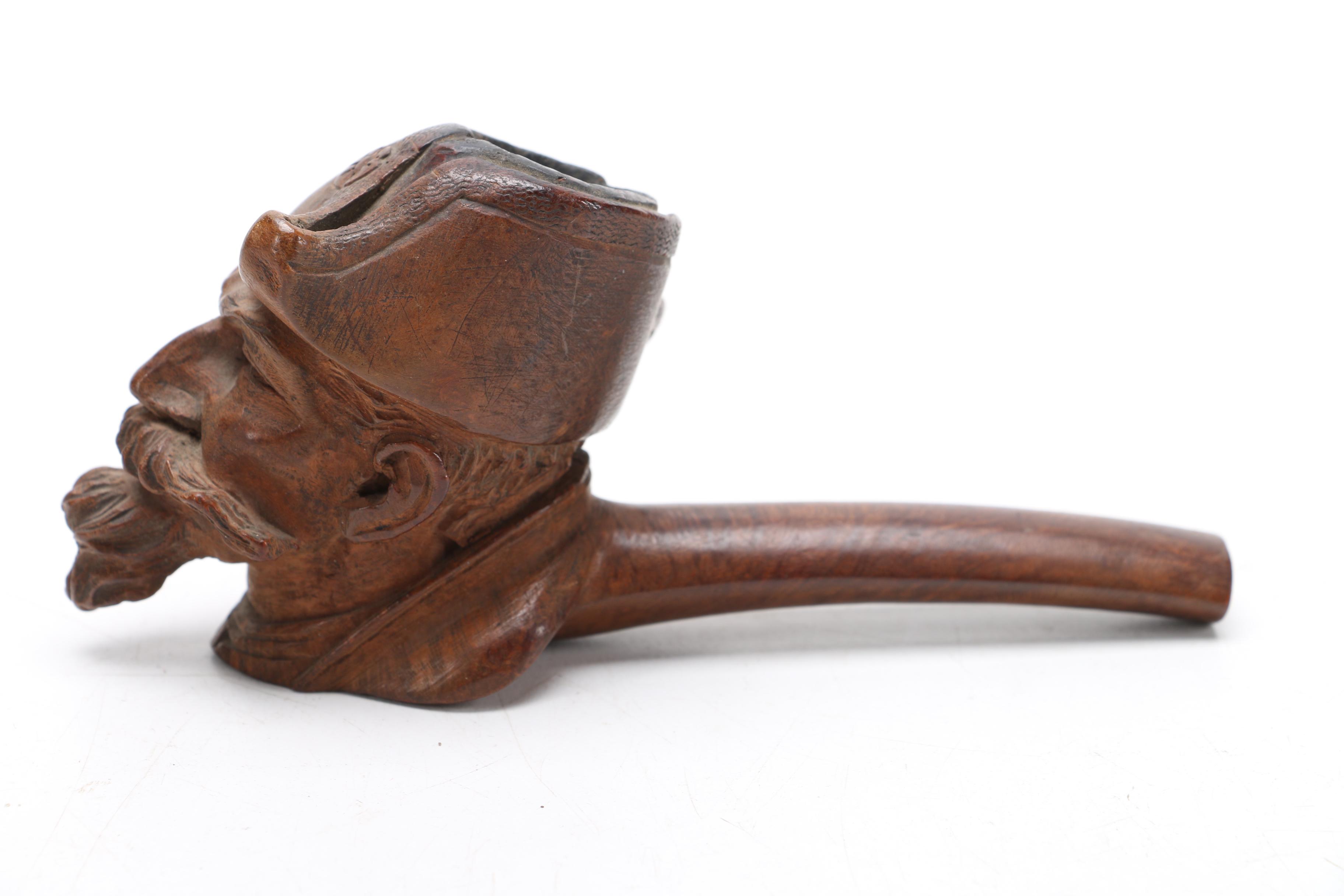 Scrimshaw and Wood Pipe