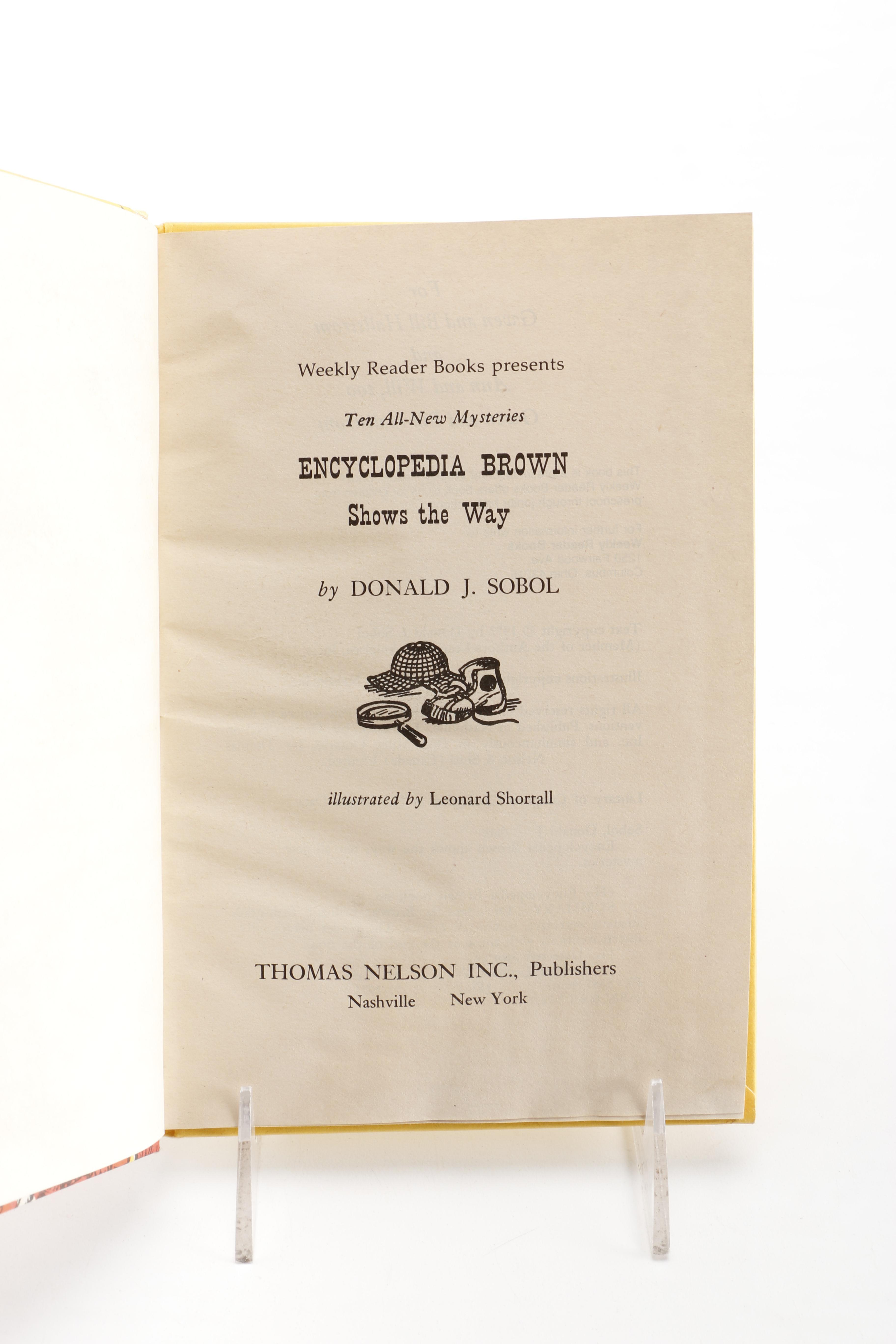 Assorted "Encyclopedia Brown" Books