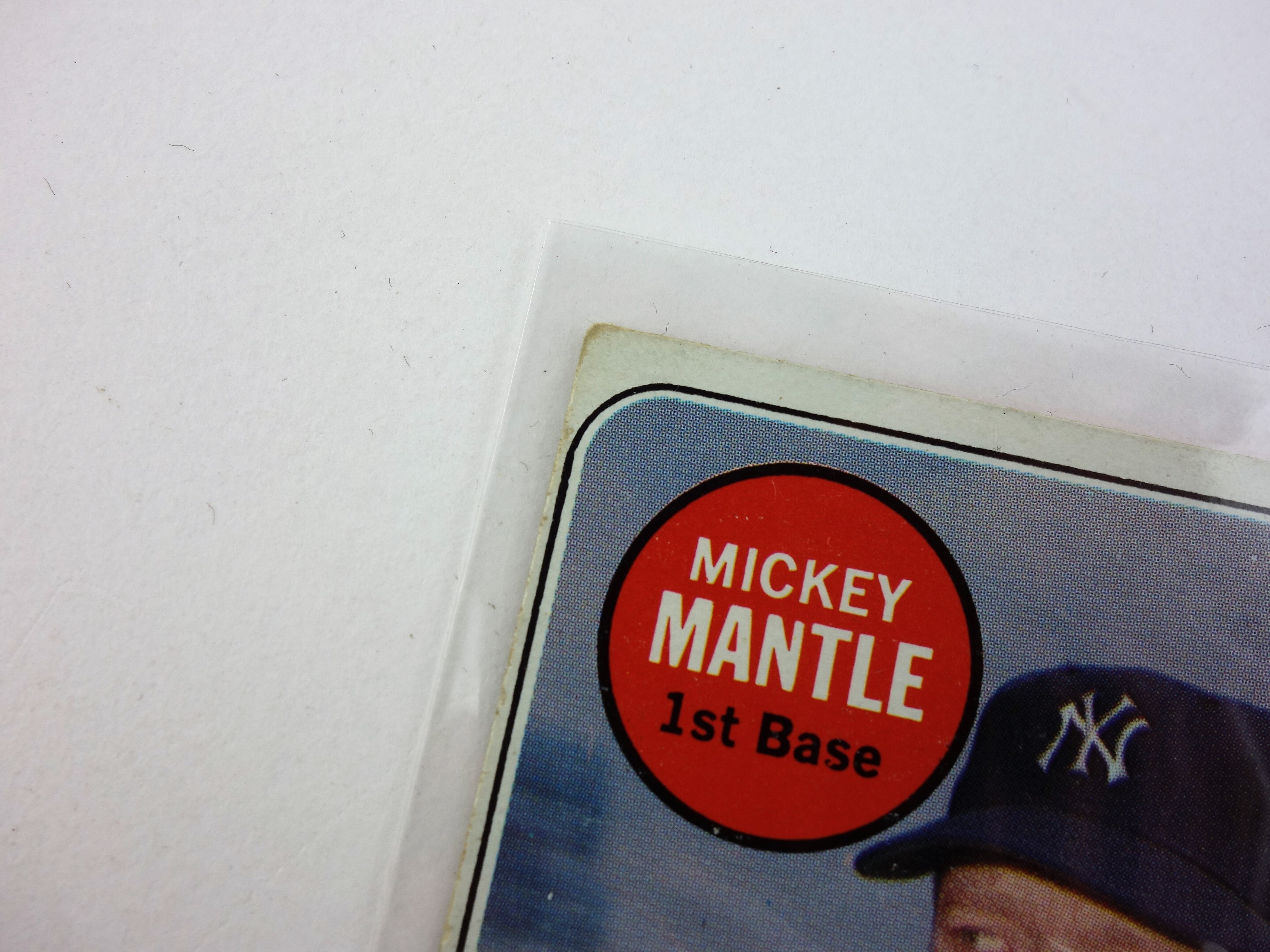 1969 Mickey Mantle White Letter #500 Topps Baseball Card
