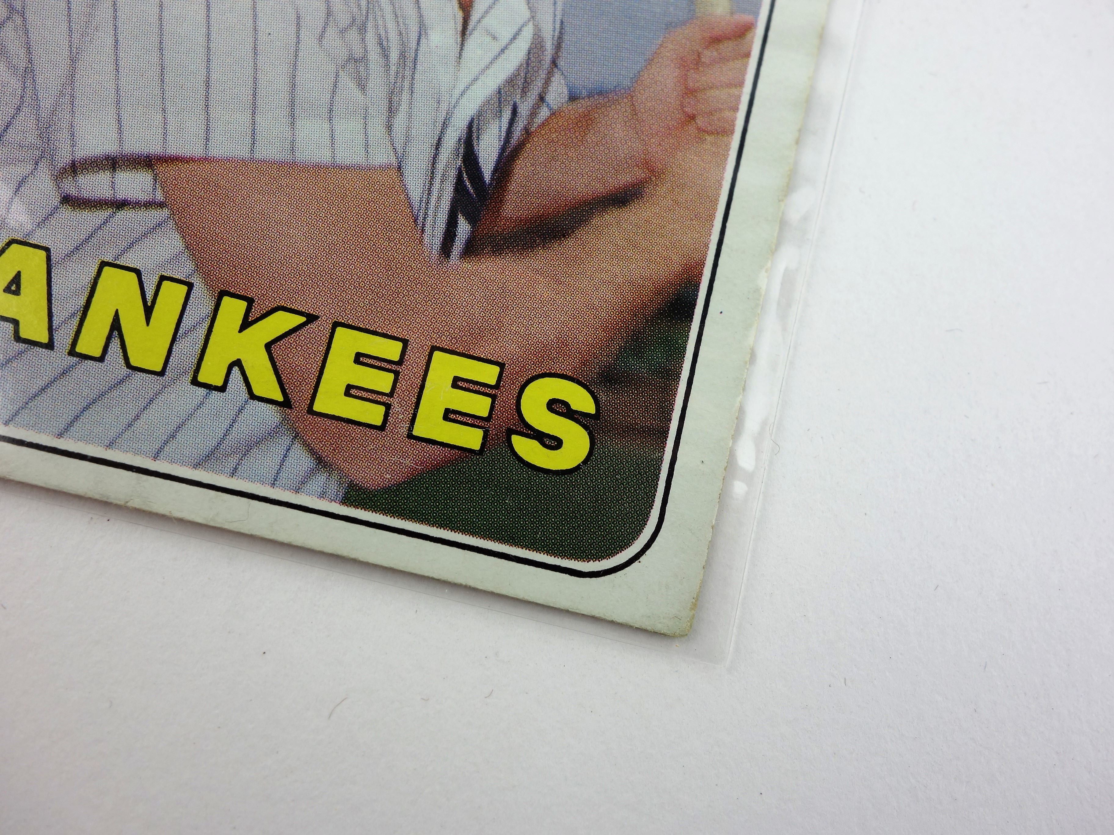 1969 Mickey Mantle White Letter #500 Topps Baseball Card