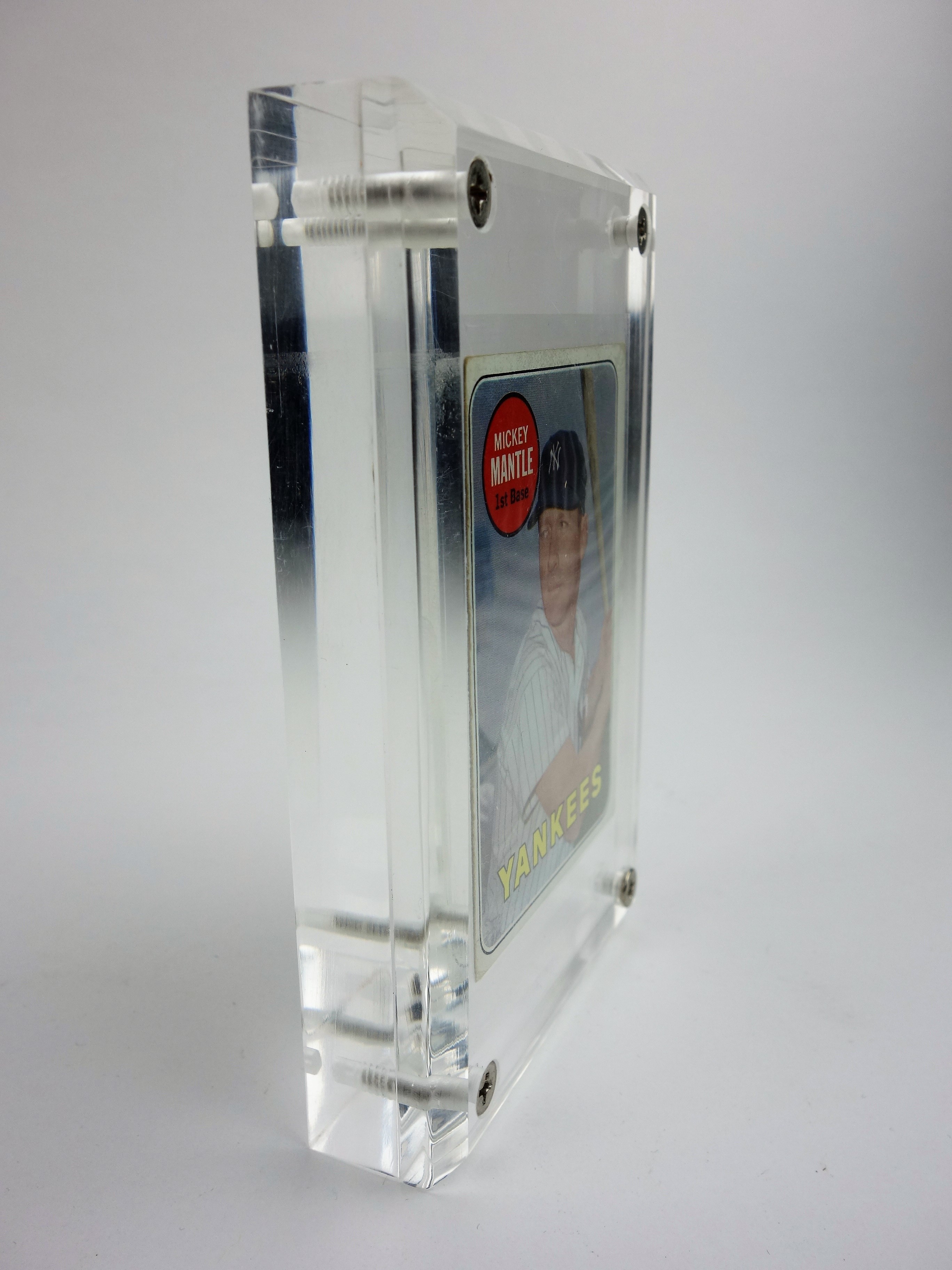 1969 Mickey Mantle White Letter #500 Topps Baseball Card